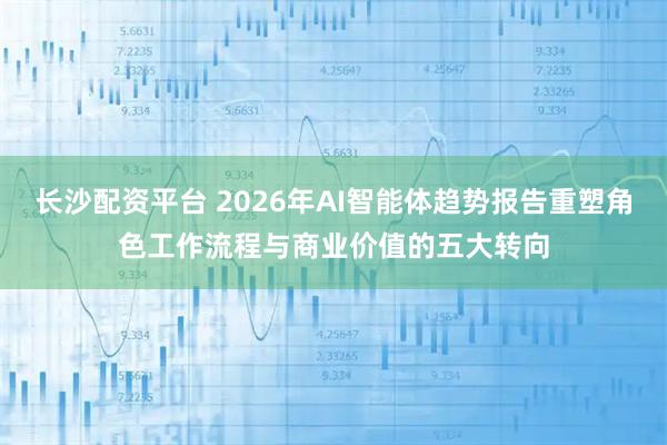 长沙配资平台 2026年AI智能体趋势报告重塑角色工作流程与商业价值的五大转向